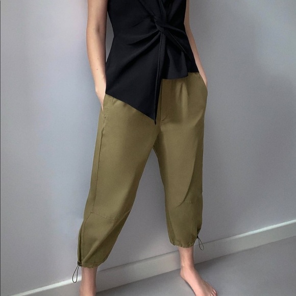 ZARA BNWT Textured Pants - Picture 1 of 5